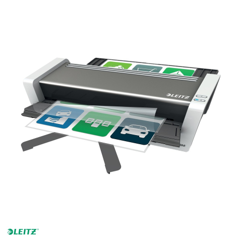 Tehnica de birou - Laminator Leitz iLAM Touch 2 Turbo S, A3, kit folii laminare inclus, alb/Antracit