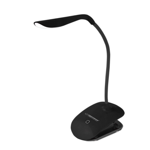 Lampi iluminare - Lampa LED, Esperanza Deneb ELD104K, cu clema de prindere, brat flexibil 21 cm, cablu 110 cm, neagra