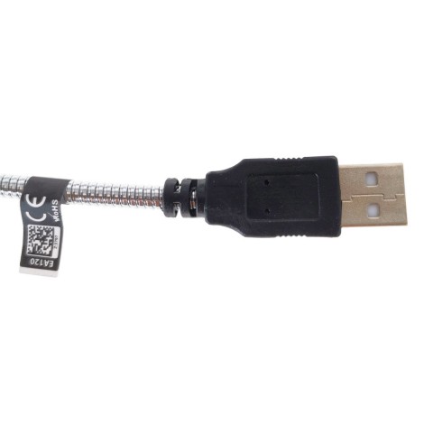 Lampa LED Esperanza EA120, brat flexibil 20 cm, conector USB Tip A, argintie cu negru [3]
