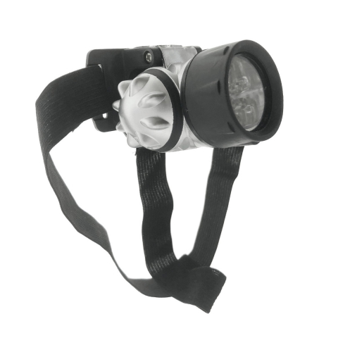 Lanterne - Lanterna frontala, 12 Led-uri, inclinare ajustabila, prindere cu banda elastica, alimentare 3 x AAA