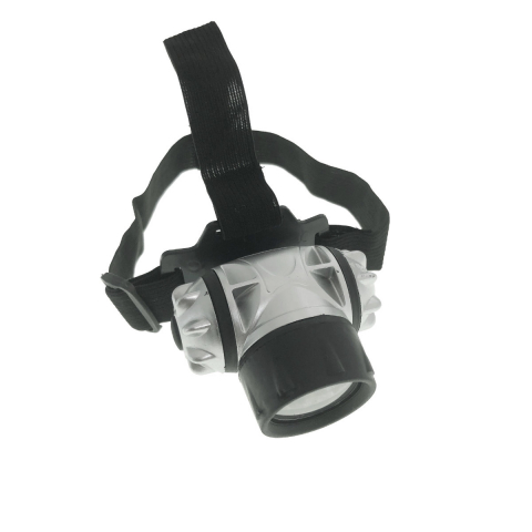 Lanterna frontala, 12 Led-uri, inclinare ajustabila, prindere cu banda elastica, alimentare 3 x AAA [5]