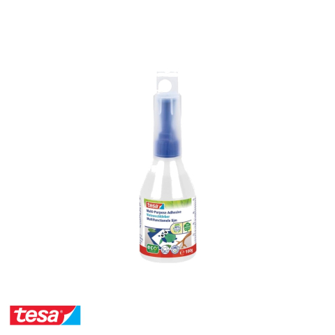 Birotica papetarie - Lipici universal Tesa ecoLogo, transparent, capac multifunctional, 100ml, pentru hartie, textil si lemn
