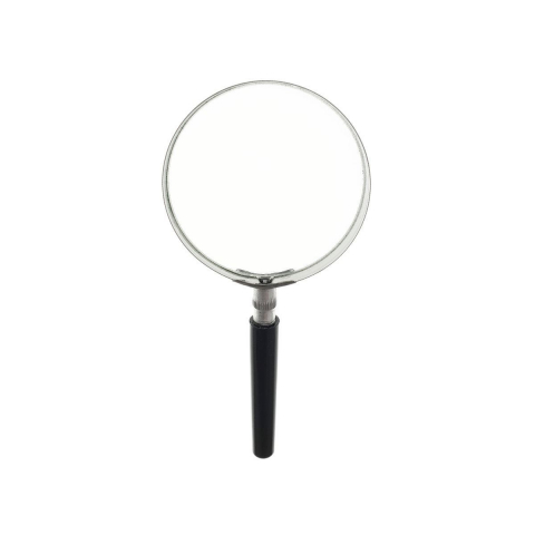 Lupa cu lentila din sticla, zoom 4X, diametru 75mm, rama metalica si maner plastic [6]