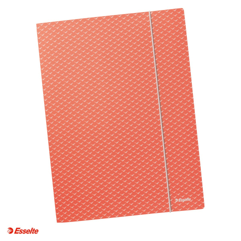 Organizare si arhivare - Mapa cu elastic Esselte Colour'Breeze, carton, A4, capacitate 150 coli, pentru transport, corai