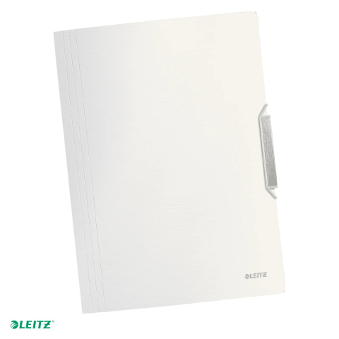 Mape si serviete - Mapa cu elastic Leitz Style, PP, A4, capacitate 150 coli, pentru transport, alb Arctic