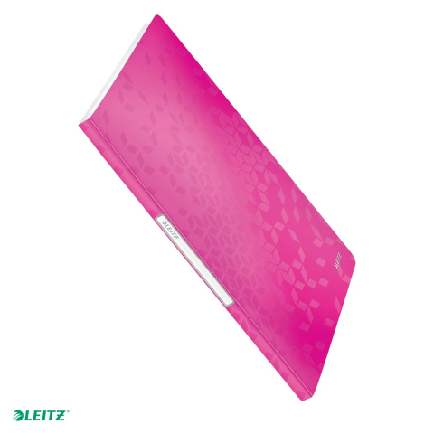 Mape de prezentare - Mapa de prezentare Leitz WOW, coperta moale, PP, A4, 20 de folii, capacitate 40 de coli (2 coli per fila,(80 g/mp), roz