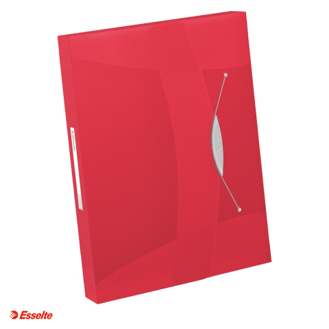 Mape si serviete - Mapa Jumbo Esselte VIVIDA, PP, A4, cu elastic, capacitate 350 coli, pentru transport, rosu