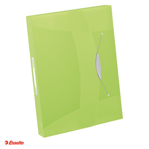 Mape si serviete - Mapa Jumbo Esselte VIVIDA, PP, A4, cu elastic, capacitate 350 coli, pentru transport, verde