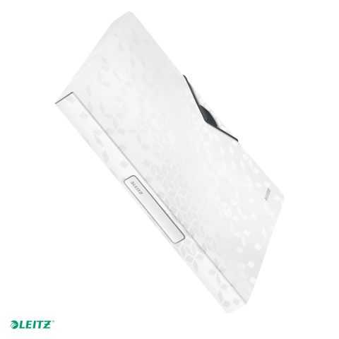 Mape si serviete - Mapa Jumbo Leitz WOW, PP, A4, cu elastic, capacitate 250 coli, pentru transport, alb