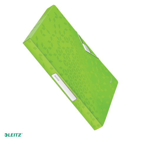 Mape si serviete - Mapa Jumbo Leitz WOW, PP, A4, cu elastic, capacitate 250 coli, pentru transport, verde