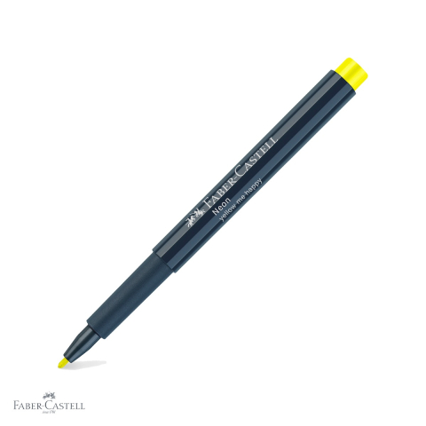 Markere - Marker creativ Faber-Castell galben neon, varf 1.5 mm, pentru multiple suprafete