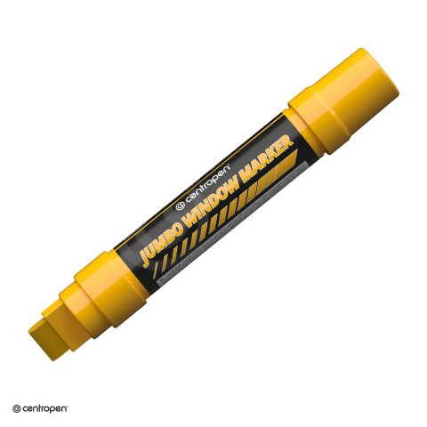 Markere speciale pentru desen si arta - Marker cu creta lichida Centropen 9120 Jumbo, varf 2-15 mm, culoare portocalie