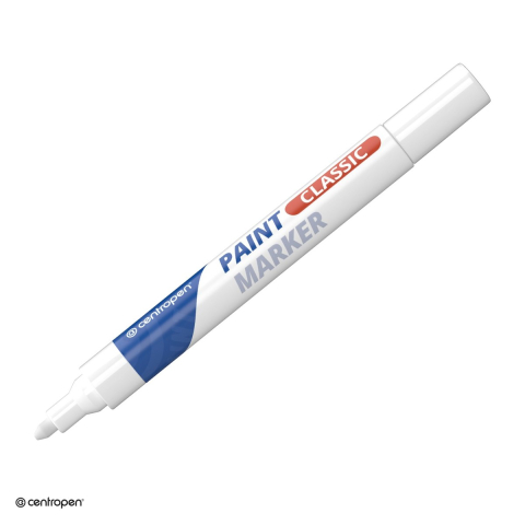 Markere speciale pentru desen si arta - Marker cu vopsea Centropen 9100, varf 1-5 mm, vopsea alba