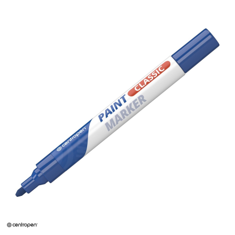 Markere speciale pentru desen si arta - Marker cu vopsea Centropen 9100, varf 1-5 mm, vopsea albastra