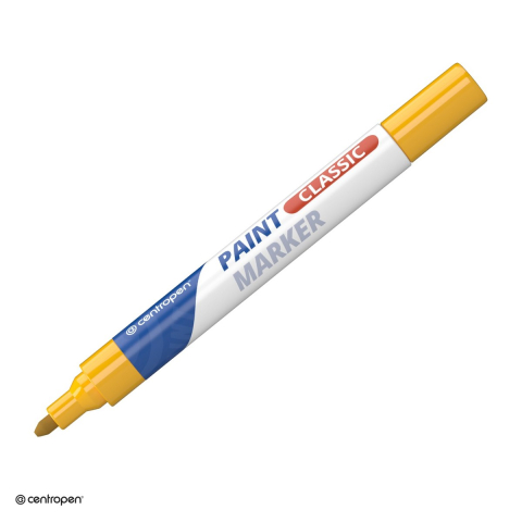 Markere speciale pentru desen si arta - Marker cu vopsea Centropen 9100, varf 1-5 mm, vopsea galbena