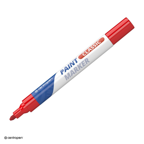 Markere speciale pentru desen si arta - Marker cu vopsea Centropen 9100, varf 1-5 mm, vopsea rosie