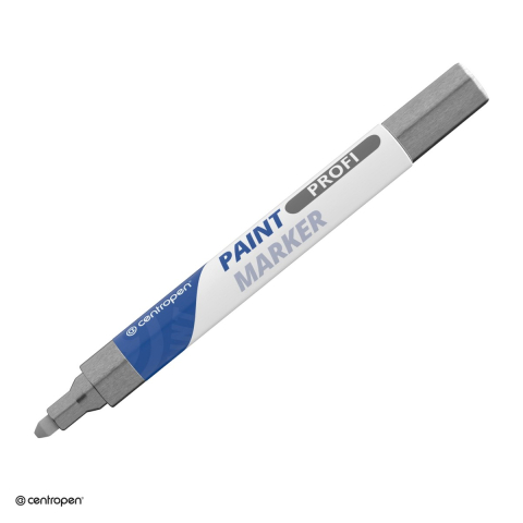 Markere speciale pentru desen si arta - Marker cu vopsea Centropen 9210, varf 2.5 mm, vopsea argintie