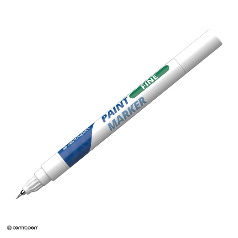 Markere speciale pentru desen si arta - Marker cu vopsea Centropen 9211, varf 0.7 mm, vopsea alba
