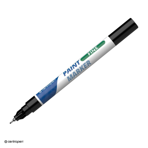 Markere speciale pentru desen si arta - Marker cu vopsea Centropen 9211, varf 0.7 mm, vopsea neagra
