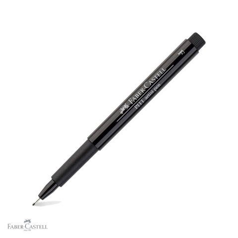 Markere si instrumente de desen artistic - Marker Faber-Castell Pitt Artist Pen, varf fin 0.5 mm, cerneala neagra rezistenta la apa, pentru schite si desen artistic