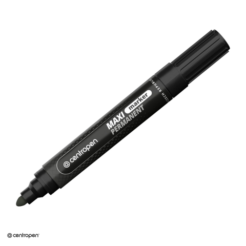 Instrumente de scris - Marker permanent Centropen 8936 Maxi, varf rotund 2-4 mm, cerneala neagra