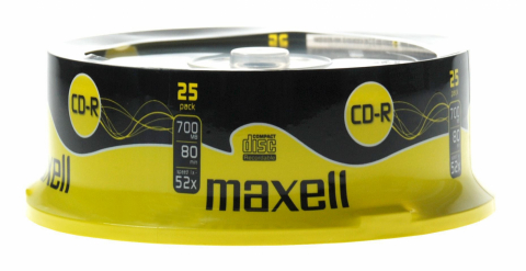 Maxell - CD-R Maxell XL 700Mb , 80 min , 52X , Cake Box , 25 buc / pret/set [2]