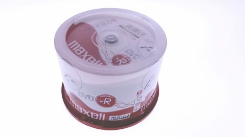 DVD-R printabil - Maxell - DVD-R, 4.7Gb, 16X ,Printabile Full Inkjet, Maxell, Cake Box , 50 buc / pret/set