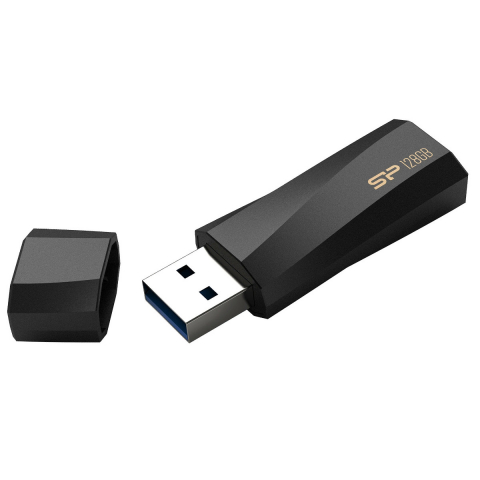 Memorii 128 Gb - Memorie flash USB 3.2 Gen 1, 128 Gb, Silicon Power Blaze B07, cu capac, neagra