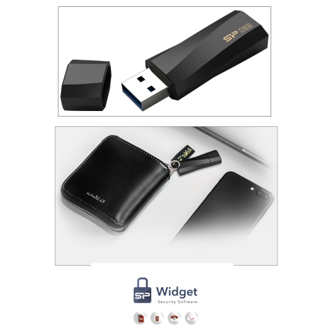 Memorie flash USB 3.2 Gen 1, 128 Gb, Silicon Power Blaze B07, cu capac, neagra [3]