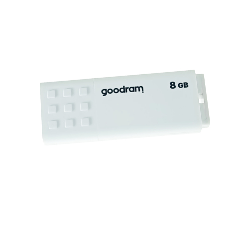 Memorii USB 2.0 - Memorie USB 2.0, 8 GB, Goodram UME2-0080W0R11, cu capac, alba