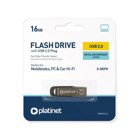 Memorie USB 2.0 Platinet 16Gb ,S-Depo 44846,din metal,impermeabila [3]