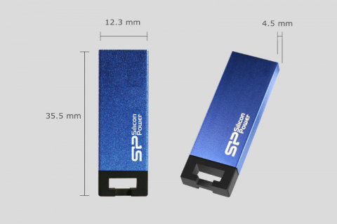 Memorie USB 2.0 Silicon Power Touch 835, 32 Gb, cu capac, albastra [9]