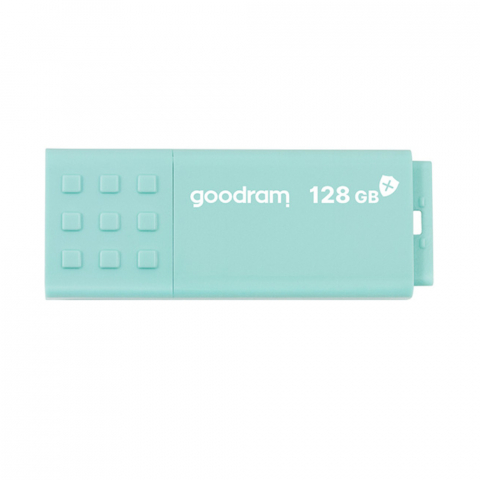 Memorie USB 3.0, 128 GB, Goodram UME3 Care, cu capac, albastra [1]