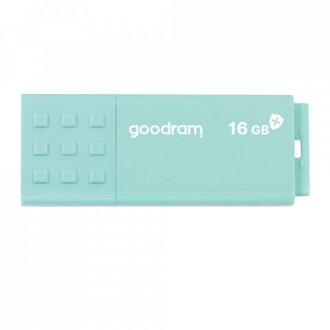 Memorie USB 3.0, 16 GB, Goodram UME3 Care, cu capac, albastra [1]