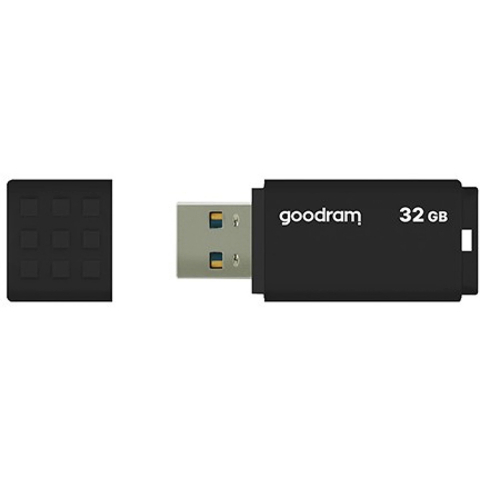Memorie USB 3.0, 32 GB, Goodram UME3-0320K0R11, cu capac, neagra [1]
