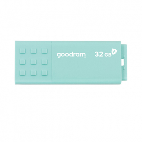 Memorie USB 3.0, 32 GB, Goodram UME3 Care, cu capac, albastra [1]