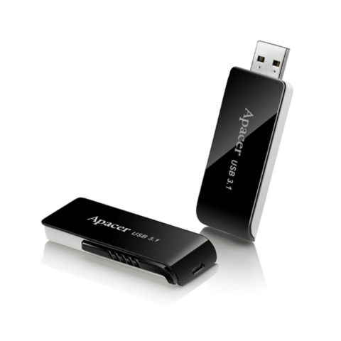 Memorie USB 3.1 Apacer 128Gb,AH350,retractabila ,neagra cu alb [3]