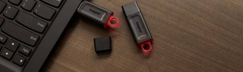 Memorie USB 3.2 Gen 1, 256gb, Kingston DataTraveler Exodia DTX-256GB, cu capac si inel, negru cu rosu [5]