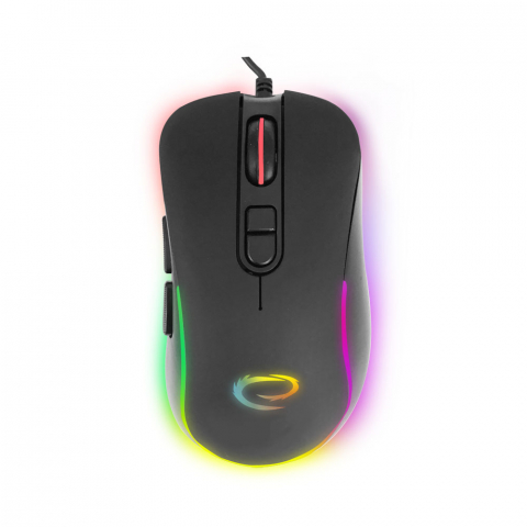 Mouse gaming USB-C, Esperanza Hesperis 94546, cablu 1.25m, 7D, RGB, 800-2400 DPI, negru [3]