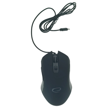 Mouse Gaming - Mouse gaming USB-C, Esperanza Nemesis 94545, cablu 1.25m, 6D, RGB, 800-2400 DPI, negru