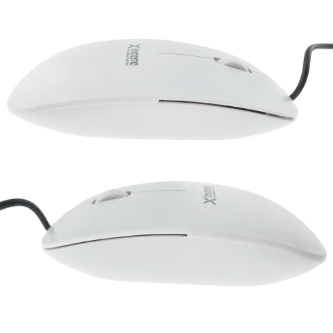 Mouse optic cu fir si conector USB-C, 3D, Extreme Lacerta 94674, 1000 DPI, 115 x 60 x 25 mm, cablu 120cm, alb [1]
