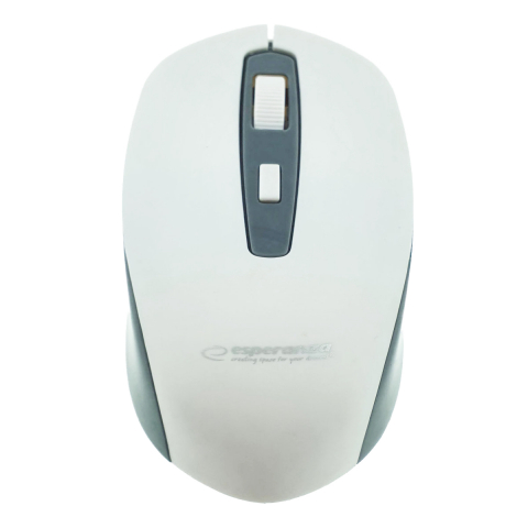 Mouse wireless - Mouse optic fara fir, 4D, Bluetooth v.5.0, Esperanza Sargas 94668, 105 x 60 x 35 mm, 1600 DPI, alb cu gri