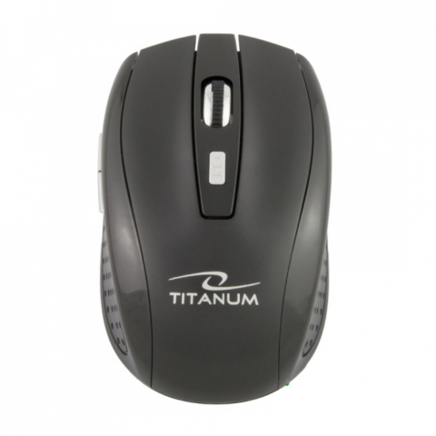Mouse wireless 2.4 GHz, Titanum Snapper, 1600 DPI, cu 6 butoane, receptor nano USB, negru [6]