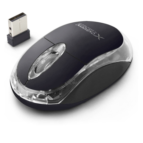 Mouse wireless 2.4 GHz, Xtreme Harrier, 1000 DPI, cu 3 butoane, receptor nano USB, negru [2]