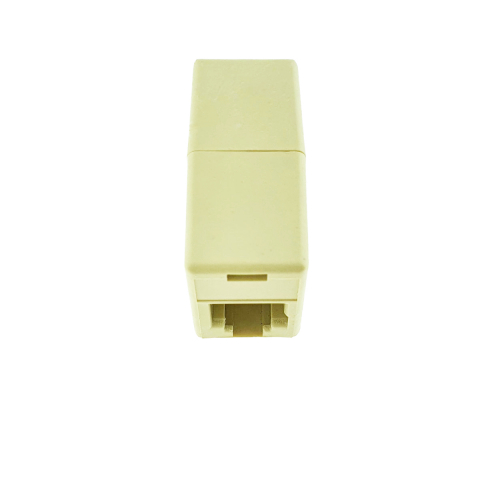 Mufa adaptor de prelungire cablu telefon, RJ11, 6P4C, mama-mama, bej [3]