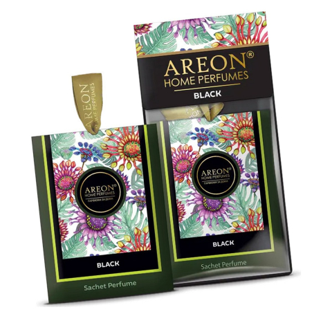 Odorizant camera - Odorizant saculet parfumat Areon Premium Black, improspateaza aerul si elimina mirosurile neplacute, parfum de lunga durata