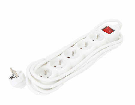 OMEGA POWER SUPPLIER EXTENSION CORD 3,0M 5 , WHITE 41343 [3]