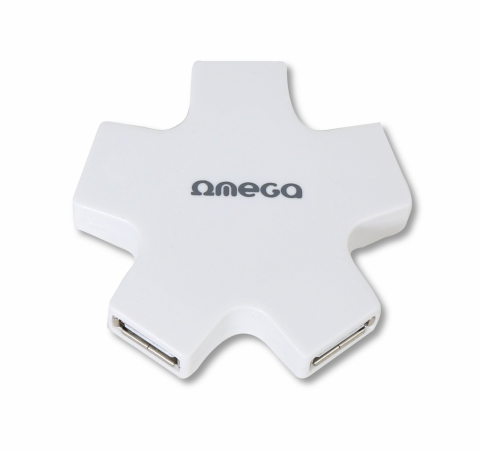 OMEGA USB 2.0 HUB 4 PORT STAR WHITE [42858] [5]