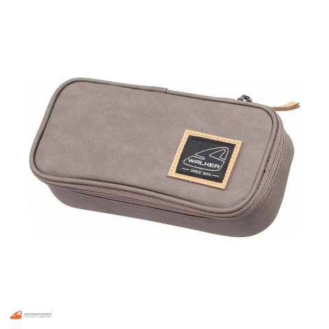 Birotica papetarie - Penar oval Walker by Schneiders Capital, 21x10x6 cm, gri