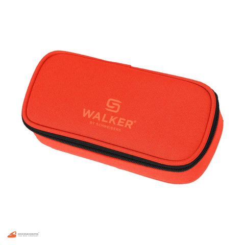 Birotica papetarie - Penar oval Walker by Schneiders Classic, 21x10x6 cm, rosu flame